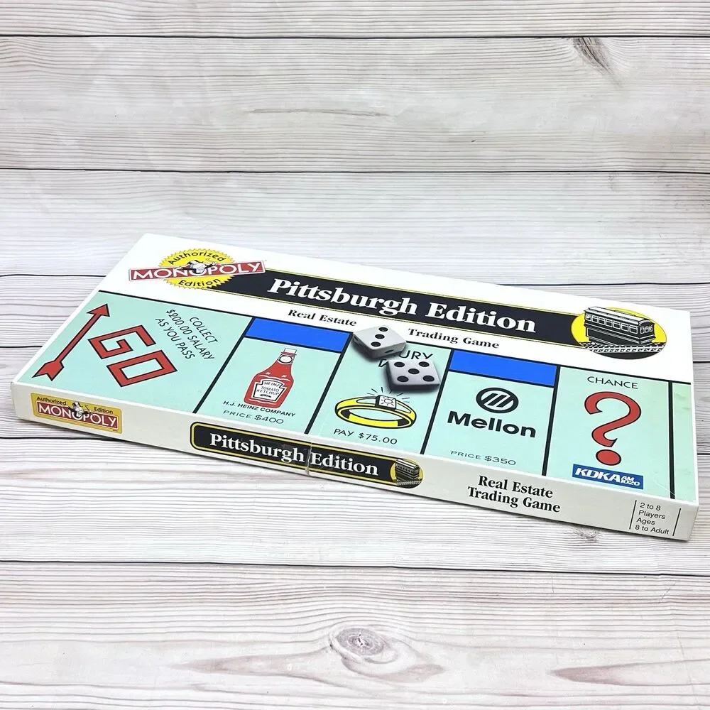 VTG Monopoly Pittsburgh PA Edition Board Game 1996 USAopoly by Hasbro New/Opened